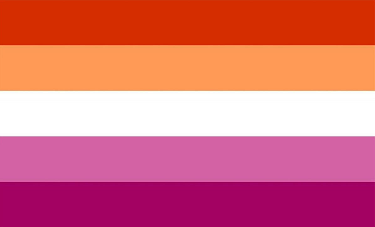 sunset lesbian flag